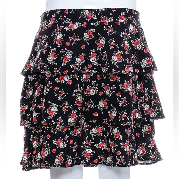 NWT ZARA Tiered Floral Skirt - Picture 2 of 7